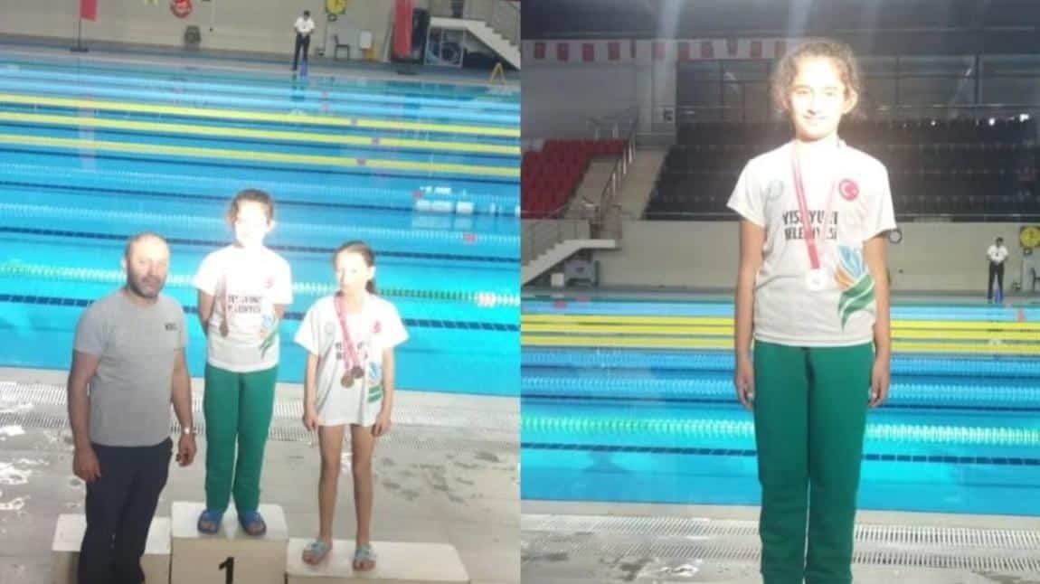 Öğrencimiz Yağmur ALKAN Cumhuriyet Kupası yüzme dalında il 1. si olmuştur.